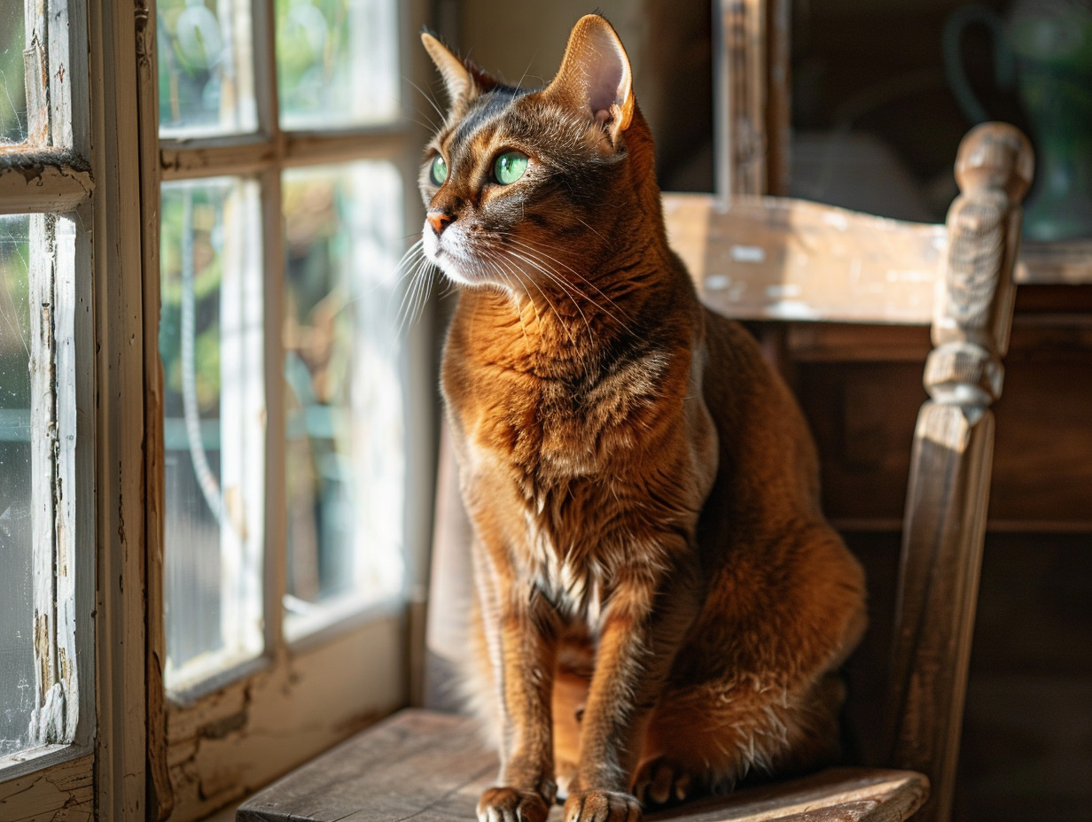 chat yeux verts