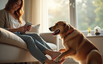 Pourquoi mon chien me lèche-t-il les pieds : signification et interprétations