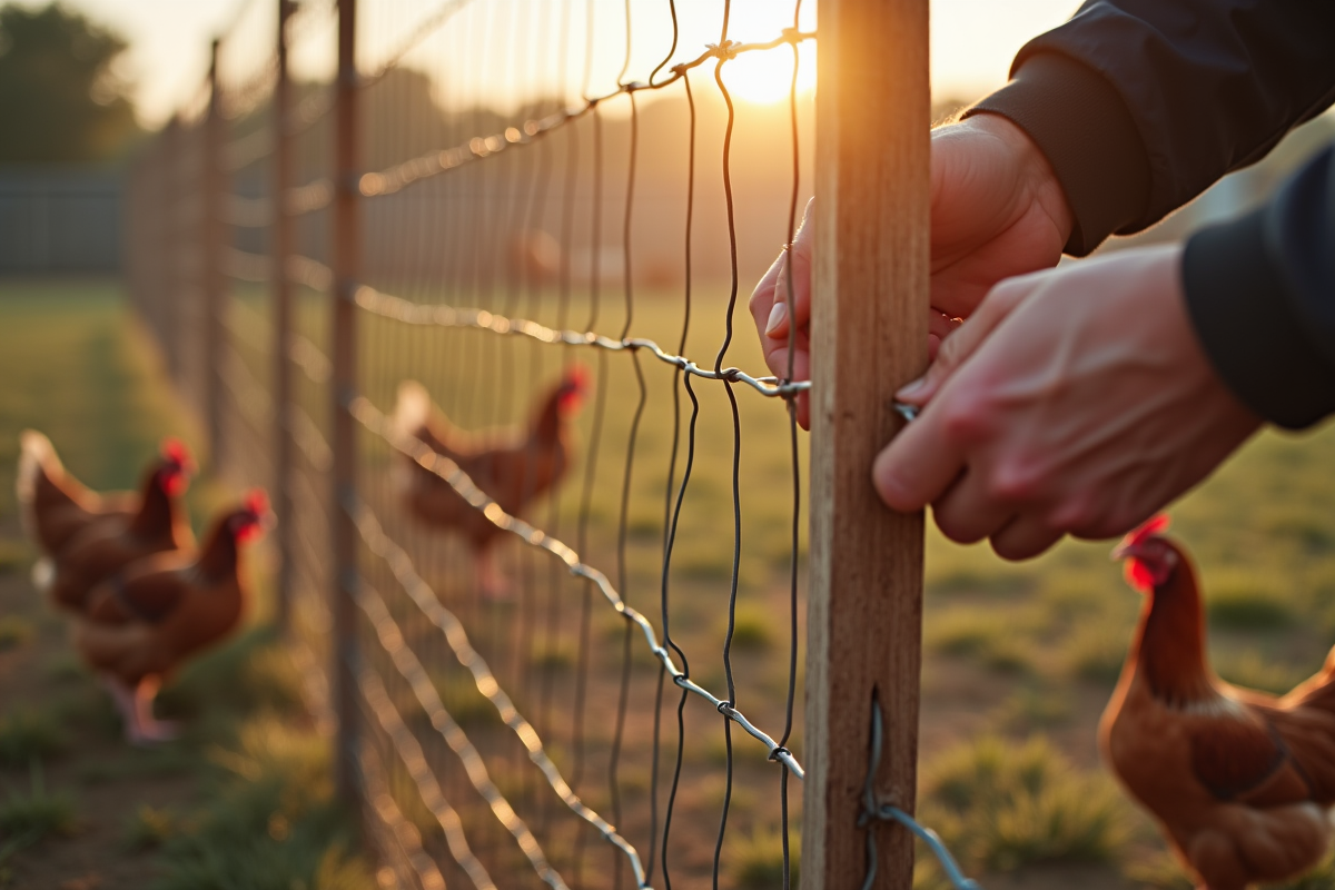 grillage poules