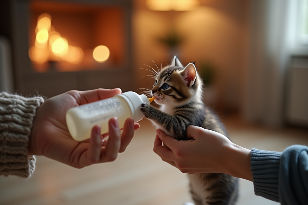 chaton nourriture
